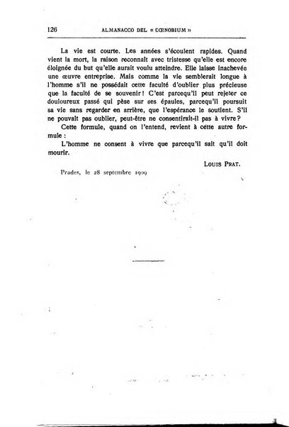 Almanacco del Coenobium confessioni e professioni di fede