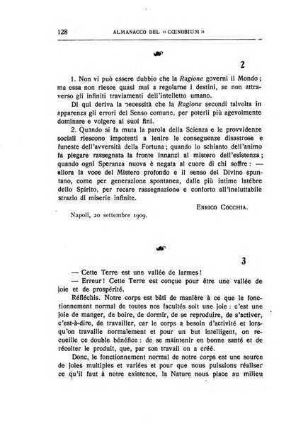 Almanacco del Coenobium confessioni e professioni di fede