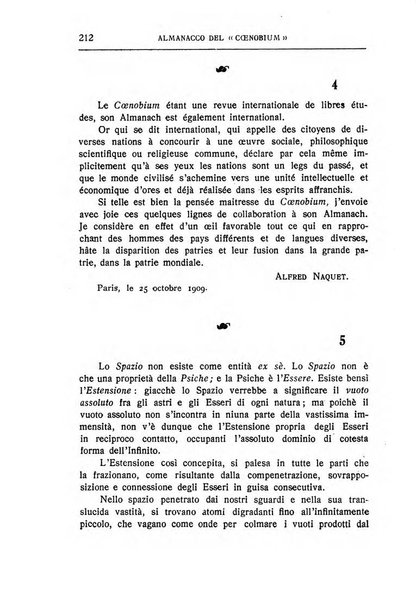 Almanacco del Coenobium confessioni e professioni di fede