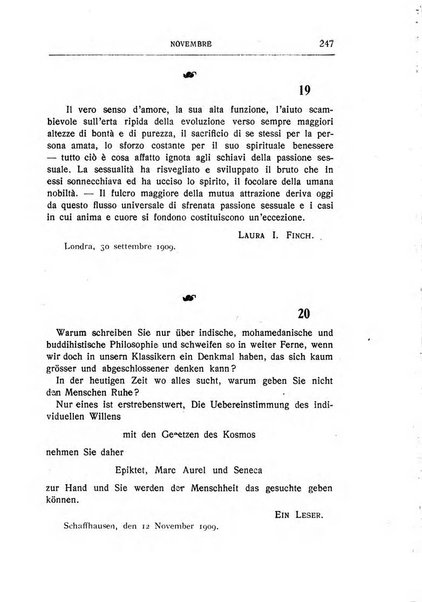 Almanacco del Coenobium confessioni e professioni di fede