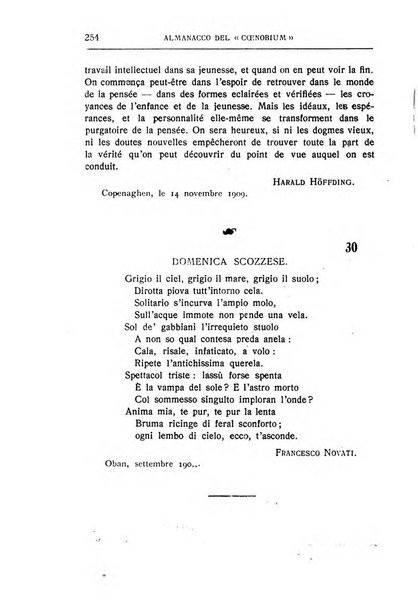 Almanacco del Coenobium confessioni e professioni di fede