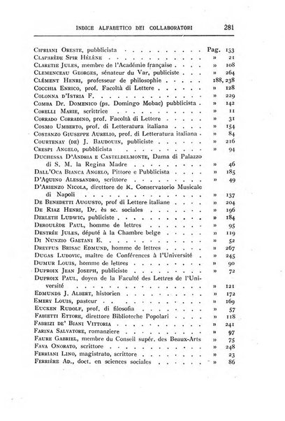 Almanacco del Coenobium confessioni e professioni di fede