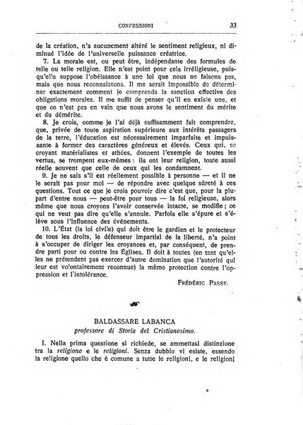 Almanacco del Coenobium confessioni e professioni di fede