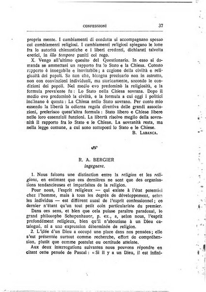 Almanacco del Coenobium confessioni e professioni di fede