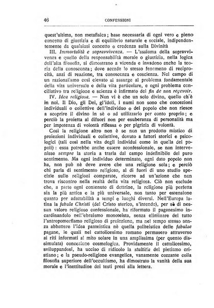 Almanacco del Coenobium confessioni e professioni di fede