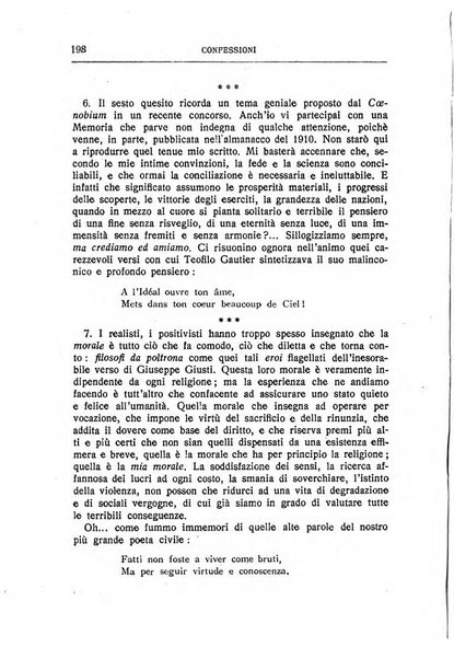 Almanacco del Coenobium confessioni e professioni di fede