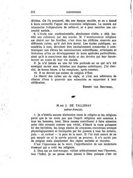 Almanacco del Coenobium confessioni e professioni di fede