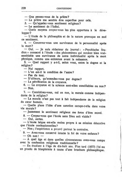 Almanacco del Coenobium confessioni e professioni di fede