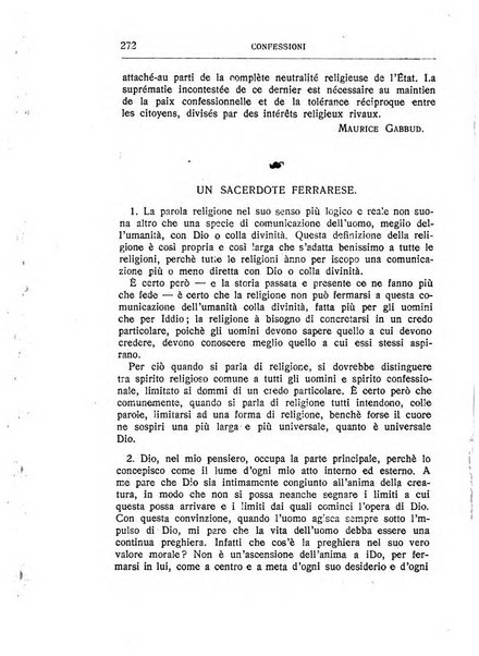 Almanacco del Coenobium confessioni e professioni di fede