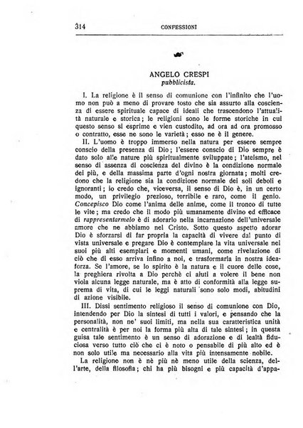 Almanacco del Coenobium confessioni e professioni di fede