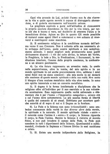 Almanacco del Coenobium confessioni e professioni di fede