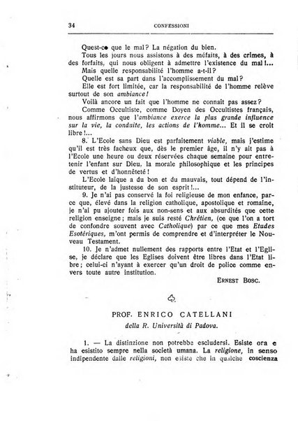 Almanacco del Coenobium confessioni e professioni di fede