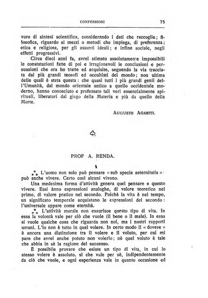 Almanacco del Coenobium confessioni e professioni di fede