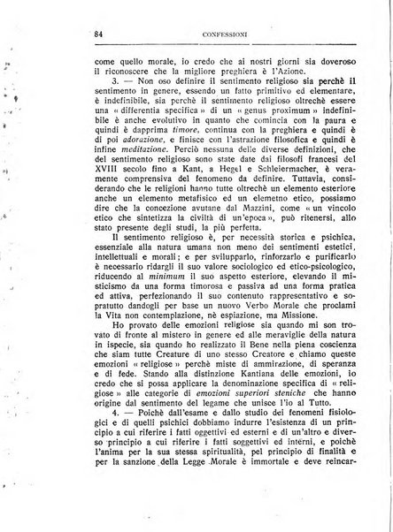 Almanacco del Coenobium confessioni e professioni di fede