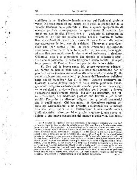 Almanacco del Coenobium confessioni e professioni di fede