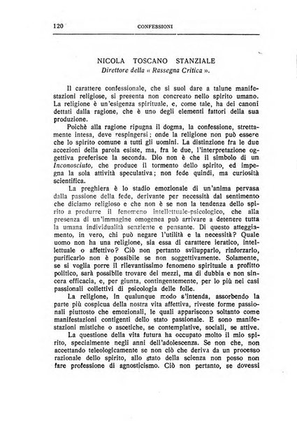 Almanacco del Coenobium confessioni e professioni di fede