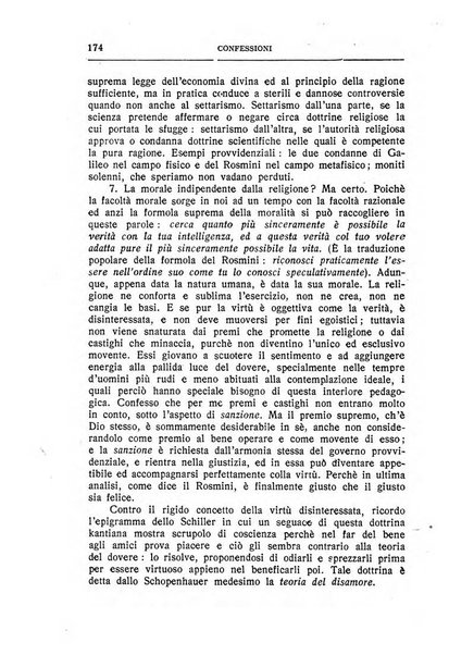 Almanacco del Coenobium confessioni e professioni di fede