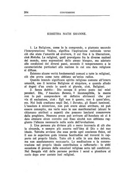 Almanacco del Coenobium confessioni e professioni di fede