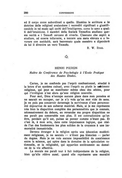 Almanacco del Coenobium confessioni e professioni di fede