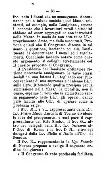 Almanacco del libero muratore pubblicazione della Loggia La cisalpina