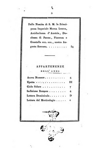 Almanacco della Ducal corte di Parma per l'anno ...