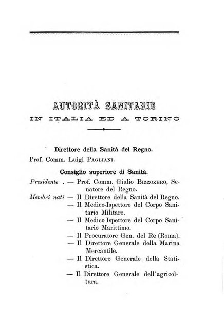 Almanacco igienico-sanitario ... della citta e provincia di Torino