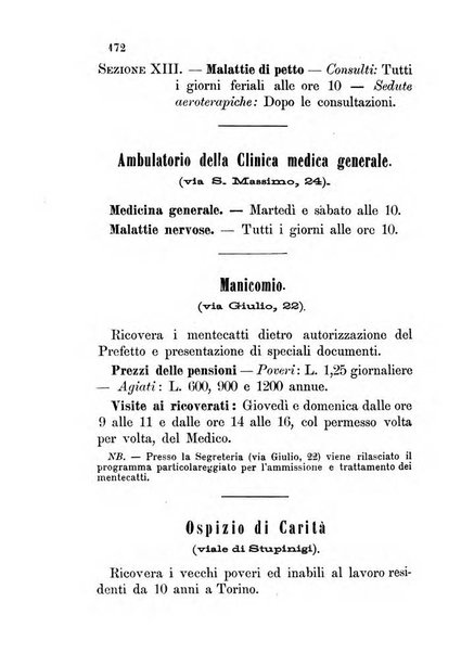 Almanacco igienico-sanitario ... della citta e provincia di Torino