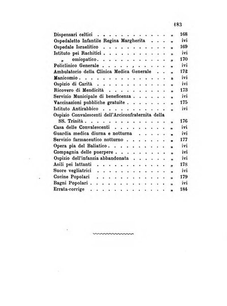 Almanacco igienico-sanitario ... della citta e provincia di Torino