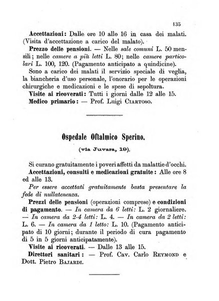 Almanacco igienico-sanitario ... della citta e provincia di Torino