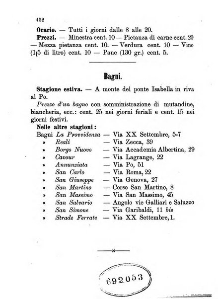 Almanacco igienico-sanitario ... della citta e provincia di Torino