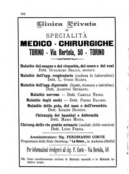 Almanacco igienico-sanitario ... della citta e provincia di Torino