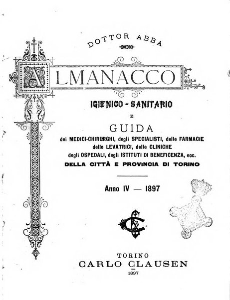 Almanacco igienico-sanitario ... della citta e provincia di Torino