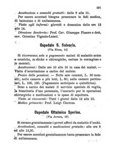 Almanacco igienico-sanitario ... della citta e provincia di Torino