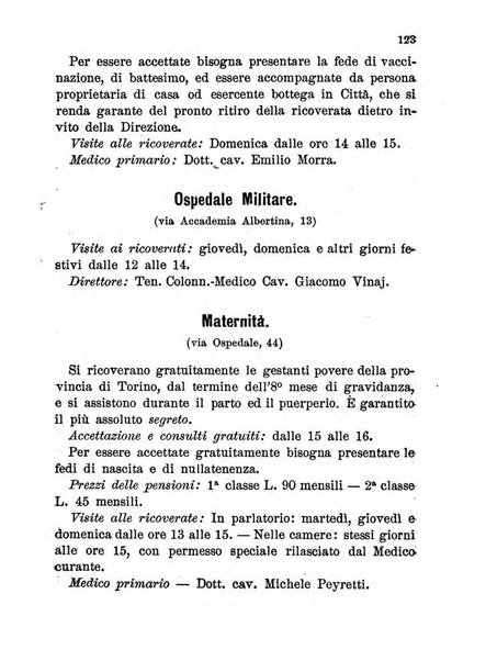 Almanacco igienico-sanitario ... della citta e provincia di Torino