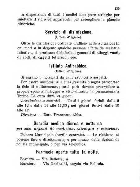 Almanacco igienico-sanitario ... della citta e provincia di Torino