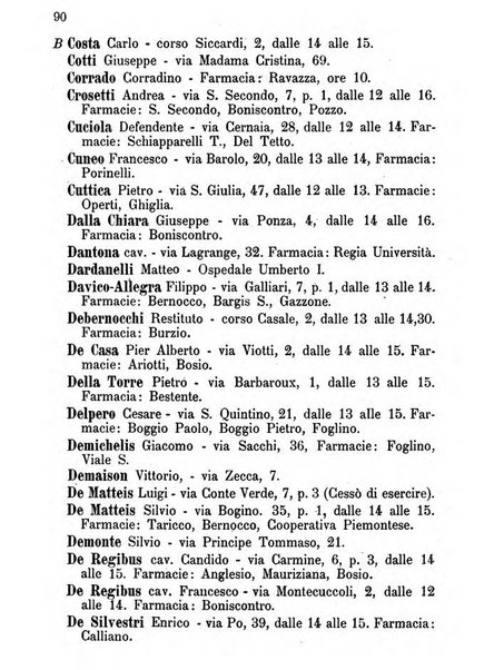 Almanacco igienico-sanitario ... della citta e provincia di Torino