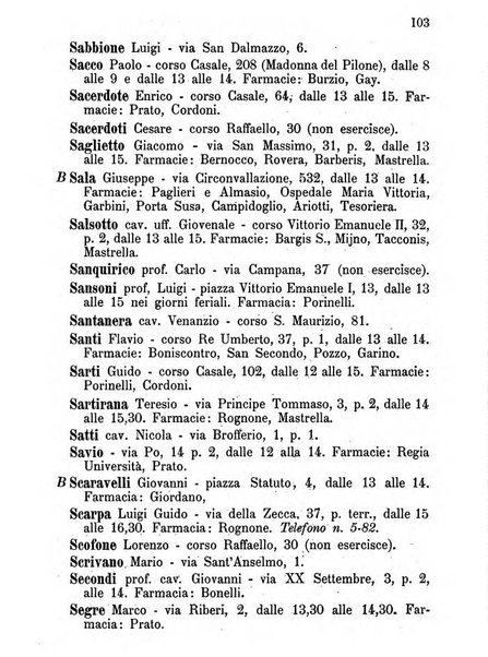 Almanacco igienico-sanitario ... della citta e provincia di Torino