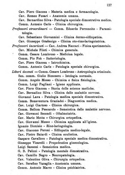 Almanacco igienico-sanitario ... della citta e provincia di Torino