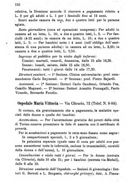 Almanacco igienico-sanitario ... della citta e provincia di Torino