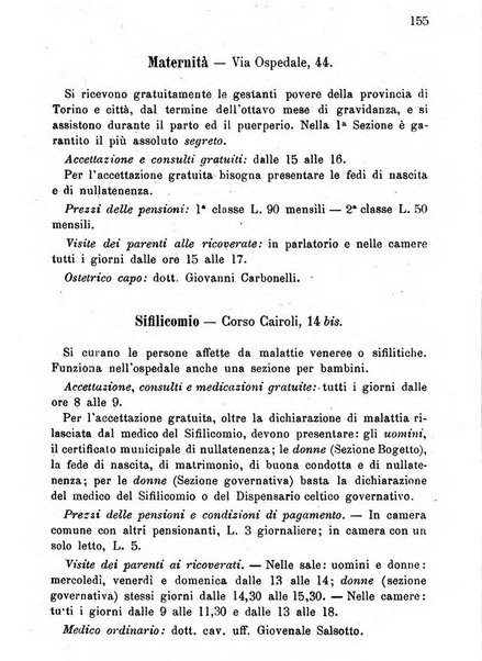 Almanacco igienico-sanitario ... della citta e provincia di Torino