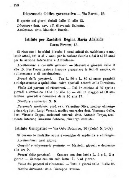 Almanacco igienico-sanitario ... della citta e provincia di Torino