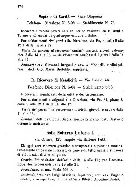 Almanacco igienico-sanitario ... della citta e provincia di Torino