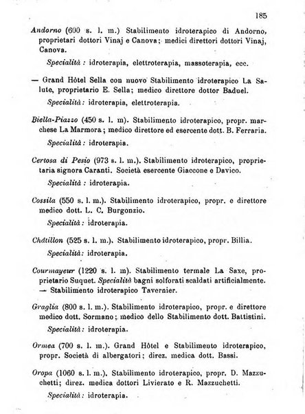 Almanacco igienico-sanitario ... della citta e provincia di Torino