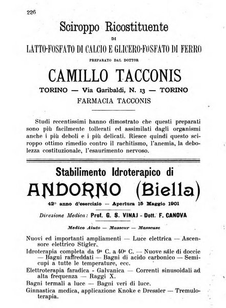 Almanacco igienico-sanitario ... della citta e provincia di Torino