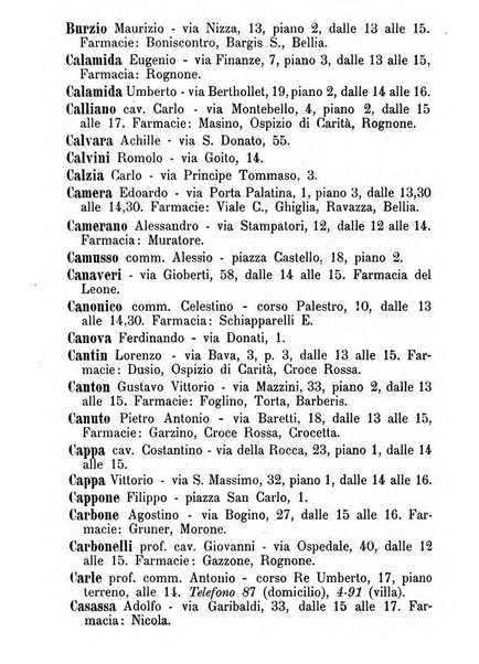 Almanacco igienico-sanitario ... della citta e provincia di Torino