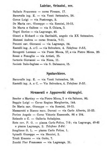 Almanacco igienico-sanitario ... della citta e provincia di Torino