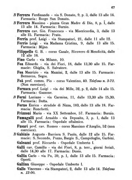 Almanacco igienico-sanitario ... della citta e provincia di Torino