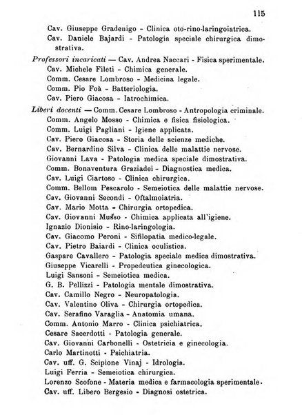 Almanacco igienico-sanitario ... della citta e provincia di Torino