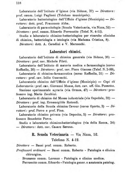 Almanacco igienico-sanitario ... della citta e provincia di Torino