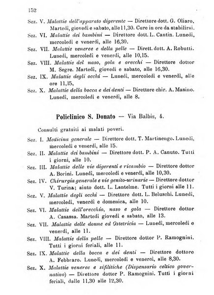 Almanacco igienico-sanitario ... della citta e provincia di Torino